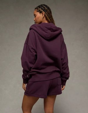 AE Everyday Luxe Oversized Zip-Up Hoodie