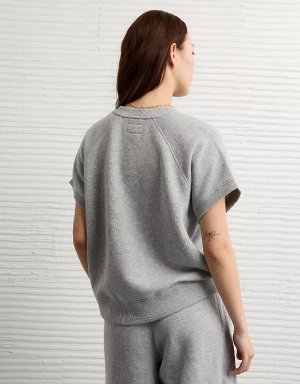 AE Short-Sleeve Graphic Sweatshirt
