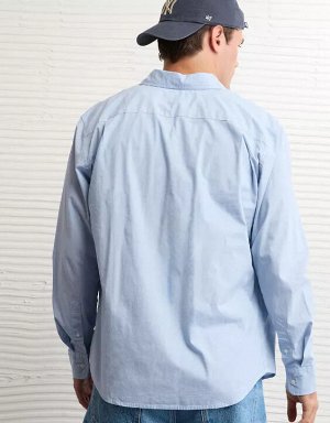 AE Everyday Relaxed Fit Poplin Button-Up Shirt