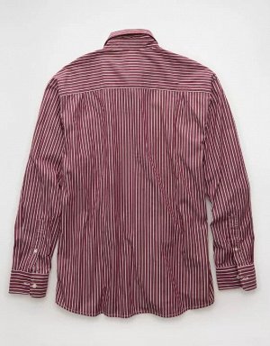 AE Everyday Relaxed Fit Poplin Button-Up Shirt