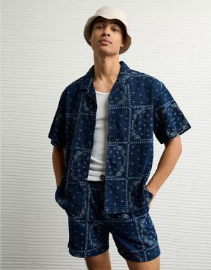AE Poolside Printed Button-Up Shirt