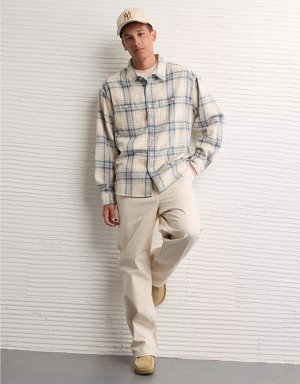 AE Textured Flannel Shirt