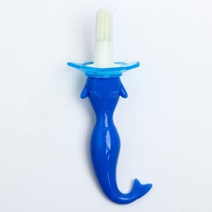 Зубная щётка детская «Русалочка», силиконовая, от 0 мес.