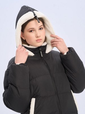 Куртка Цвет: черный
Вид застежки: Молния
Длина рукава: Длинные
Материал подкладки: 100% полиэстер 270T таффета
Сезон: зима
Состав: верх- 100% полиэстер, подкладка 100% полиэстер, наполнитель 100% поли
