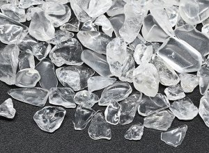 Горный хрусталь галтовка фракция 5-10мм, упаковка 100г