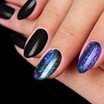 Хлопья Юки «Голография» для декора, с аппликатором, цвет синий/фиолетовый