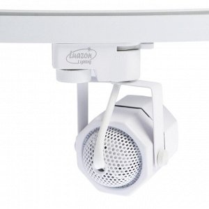 Трековый светильник Luazon Lighting под лампу Gu10, восьмигранный, белый