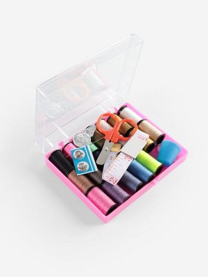 Швейный набор, 29 предметов, в пластиковой коробке, 10.5x8x2.5 см, МИКС