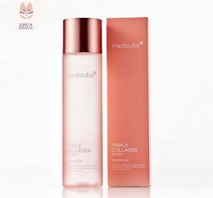 Тонер для упругости кожи с коллагеном, Medicube Triple Collagen Toner 4.0, 140 ml / 60