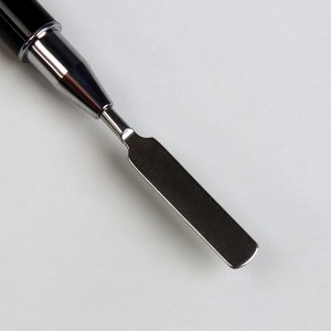 Шабер-кисть для наращивания ногтей, 15 см, голова 6 ? 11 мм, цвет чёрный