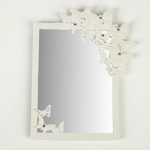 Зеркало на подставке, зеркальная поверхность 16,5 - 21,6 см, цвет белый