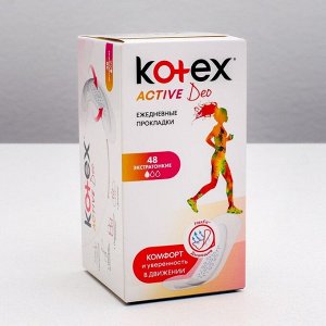 Kotex пpokлaдku ежедневные Active, 48 шт