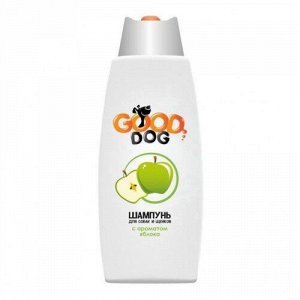 ШАМПУНЬ гигиенический "GOOD DOG" для СОБАК и щенков"ЯБЛОКО" 250мл.