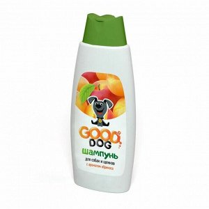 ШАМПУНЬ гигиенический "GOOD DOG" для СОБАК и щенков"АБРИКОС" 250мл.
