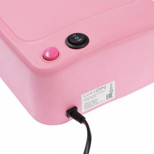 Лампа для гель-лака LuazON LUF-10, UV, 36 Вт, 220 В, розовая