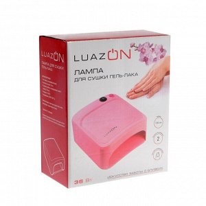 Лампа для гель-лака LuazON LUF-10, UV, 36 Вт, 220 В, розовая