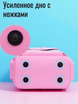 Рюкзак школьный для девочки цвет розовый принт русалочка