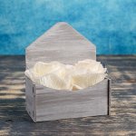 Кашпо флористическое &quot;Конвертик МИНИ&quot;, серый, 12,5?7?15 см
