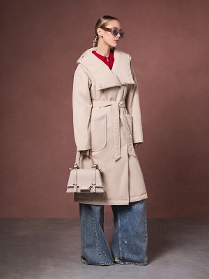 Плащ женский бежевый