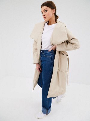 Плащ женский бежевый
