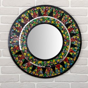 Панно зеркальное "Три круга" 60х1х60 см