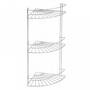 Полка 3-х ярусная угловая Slim, цвет хром