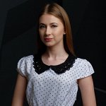 Воротник пришивной, на ткани, 40 ? 7 см, цвет чёрный