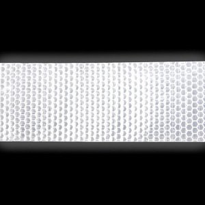Светоотражающая лента-наклейка, 5 см, 5±0,5 м, цвет белый