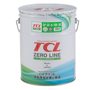 Масло моторное TCL Zero Line 5w30, синтетическое, API SP, ILSAC GF-6A, для бензинового двигателя, 20л, арт. Z0200530SP