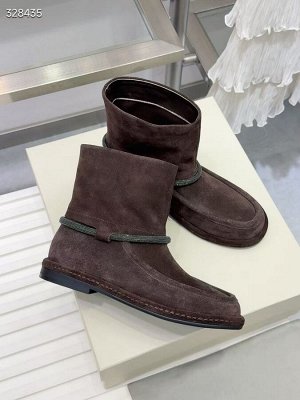 Сапоги женские замшевые демисезоные