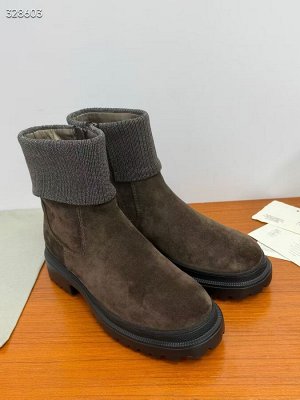 Сапоги женские замшевые демисезонные