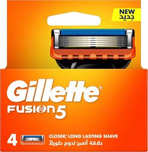 Сменные кассеты для бритья Gillette Fusion5, 4 шт