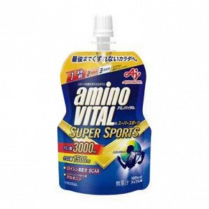 Желейный напиток с аминокислотами с яблочным вкусом Amino BCAA Jelly Nutrition Vital SUPER SPORTS, 100г.*6шт