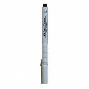 Ручка капиллярная для черчения и рисования Faber-Castell линер Ecco Pigment 0.4 мм, пигментная, черный 166499