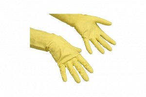 Перчатки латексные Vileda Professional Контракт желтые размер 6.5-7, ХS-S, упак