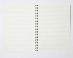 Блокнот из эко-бумаги на пружине MUJI Double Ring Notebook B5 Plantation Wood Paper