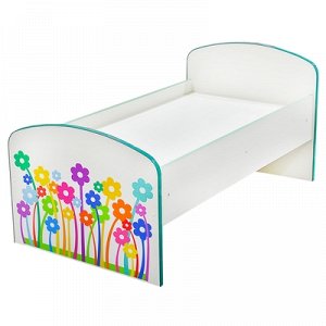 Кровать детская "Цветы" №18 1200 х 600 см