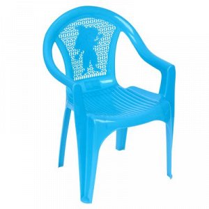 Кресло детское (380х350х535 мм), цвет голубой 160-0055