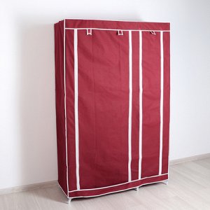 Шкаф для одежды 110х45х175 см, бордовый