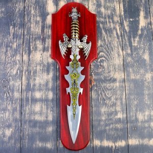 Сувенирный меч на планшете, цветное нанесение на лезвии, 52см