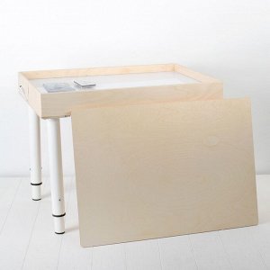 Стол для рисования песком, 42 ? 60 см, с крышкой, фанера, оргстекло, подсветка цветная