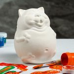 Копилка-раскраска &quot;Кот колобок&quot;, под роспись, 15 см