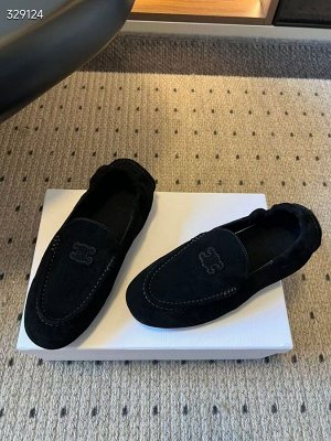Мокасины женские замшевые