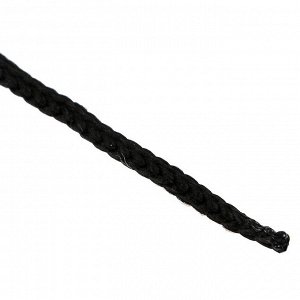 Шнур для рукоделия полиэфирный "Софтино" 4 мм, 50м/110гр (чёрный)