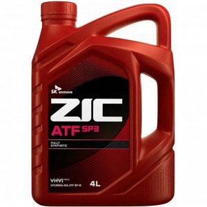 Масло трансмиссионное ZIC ATF SP 3, синтетическое, для АКПП, 4л, арт. 162627