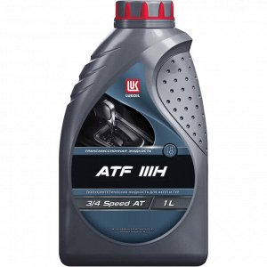 Масло трансмиссионное Лукойл ATF IIIH, полусинтетическое, GM Dexron IIIH, для АКПП, 1л, арт. 3289604/3721901