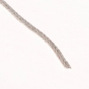 Шнур для вязания без сердечника 100% хлопок, ширина 3мм 100м/200гр (2110 кремовый)