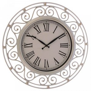 Часы настенные, серия: Интерьер, Версаль, белые, d=49 см