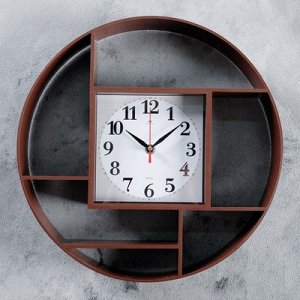 Часы настенные, серия: Интерьер, Маганса, венге, 35 см