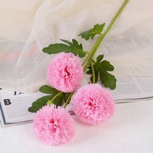 Цветы искусственные "Георгин Трио" 8,5*62 см, розовый